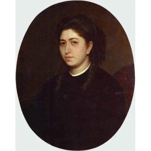 Portrait of a Young Woman Dressed in Black Velvet