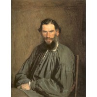 Portrait of the Writer Leo Tolstoy