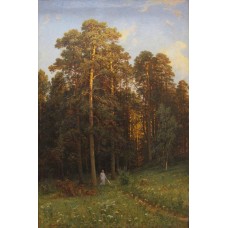 At the edge of a pine forest 1882