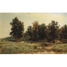At the edge of an oak forest 1882
