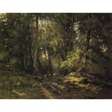 Herd in the forest 1864