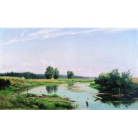 Landscape with lake 1886