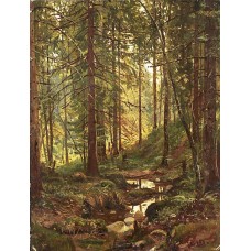 Stream by a forest slope 1880