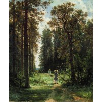 The path through the woods 1880 oil on canvas 1880