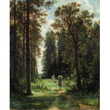 The path through the woods 1880 oil on canvas 1880