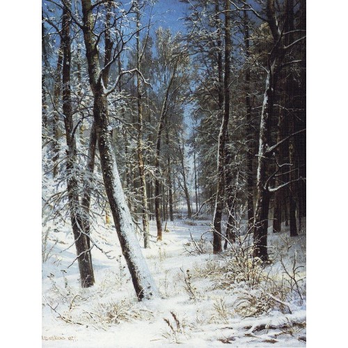 Winter in a forest rime 1877