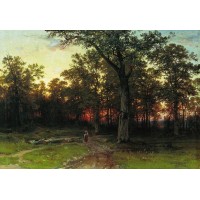 Wood in the evening 1869