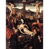 Crucifixion with Donors and Saints