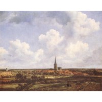 Landscape with Church and Village