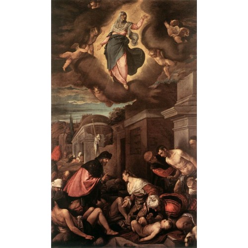 St Roche among the Plague Victims and the Madonna in Glory