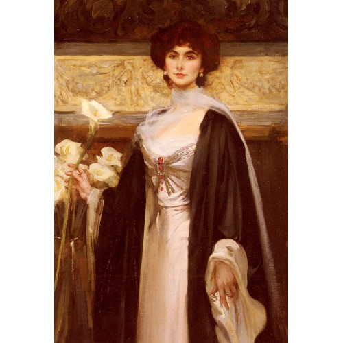 A Portrait Of Baroness Alfred De Meyer