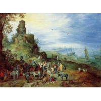 Coastal Landscape with the Calling of the Apostles Peter and