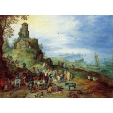 Coastal Landscape with the Calling of the Apostles Peter and