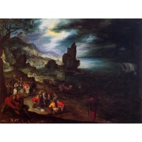 Coastal Landscape with the Sacrifice of Jonas