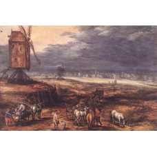 Landscape with Windmills