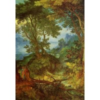 Mountain Landscape with the Temptation of Christ