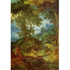 Mountain Landscape with the Temptation of Christ