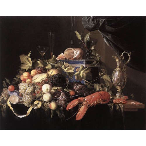 Still Life with Fruit and Lobster