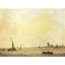 View of Dordrecht from the Oude Maas