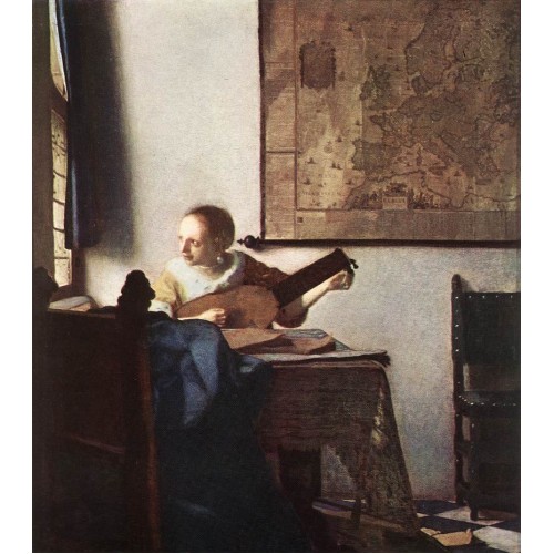 Woman with a Lute near a Window