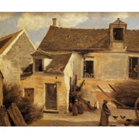 Courtyard of a Bakery near Paris