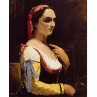 Italian Woman with a Yellow