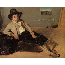 Italian Youth Sitting in Corot's Room