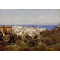 View of Genoa from the Promenade of Acqua Sola