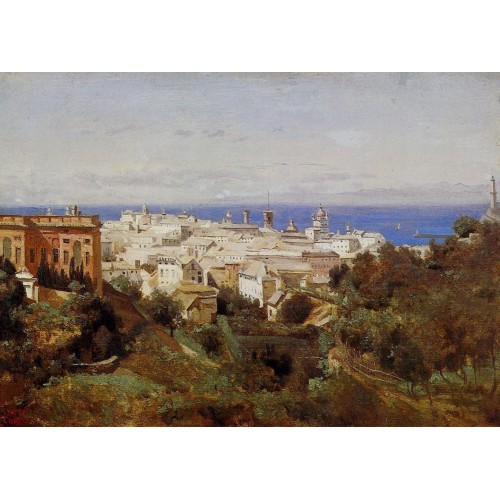 View of Genoa from the Promenade of Acqua Sola