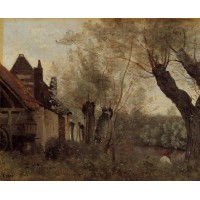 Willows and Farmhouses at Saint Catherine les Arras