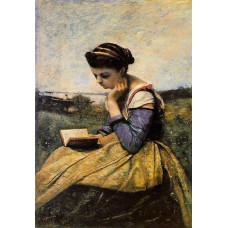 Woman Reading in a Landscape