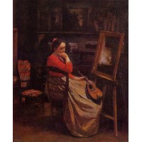 Young Woman with a Mandolin