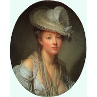 Young Woman in a White Hat