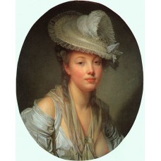 Young Woman in a White Hat