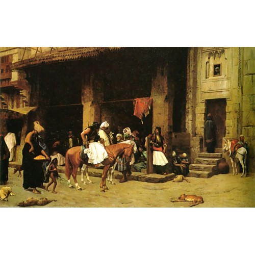 A Street Scene in Cairo