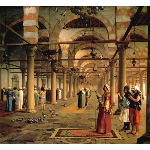 Public Prayer in the Mosque of Amr Cairo