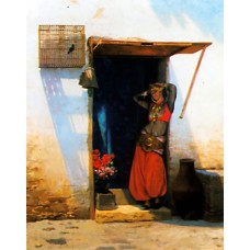 Woman of Cairo at her Door