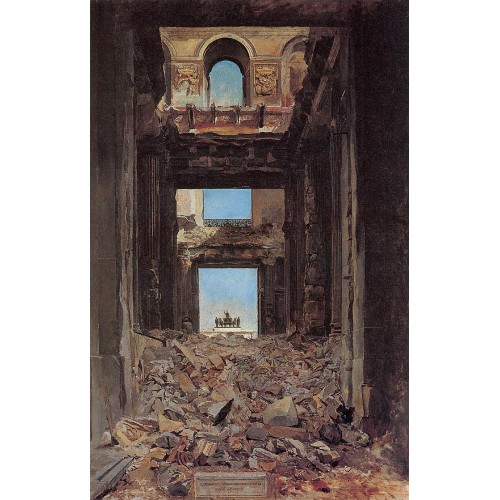 The Ruins of the Tuileries Palace after the Commune