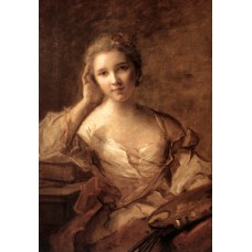 Portrait of a Young Woman Painter