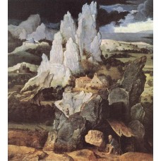 St Jerome in Rocky Landscape