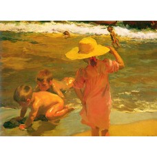 Children on the Sea shore