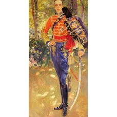 Portrait of King Alfonso XIII in a Hussar's Uniform