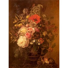 A Still Life with Flowers in a Greek Vase