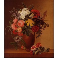 Still Life with Flowers in an Earthenware Vase