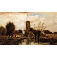 Landscape with Windmill