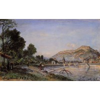The Banks of the Isere at Grenoble in Spring
