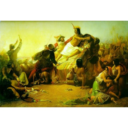 Pizarro Seizing the Inca of Peru