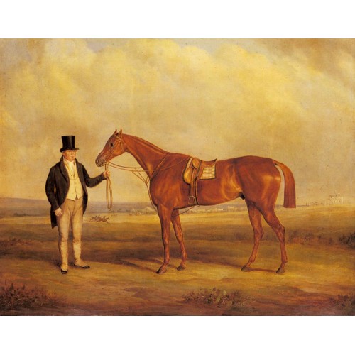 A Gentleman Holding Dangerous the Winner of the Derby