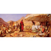 A Frank Encampment In The Desert Of Mount Sinai