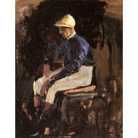 A Portrait of Joe Childs the Rothschild's Jockey